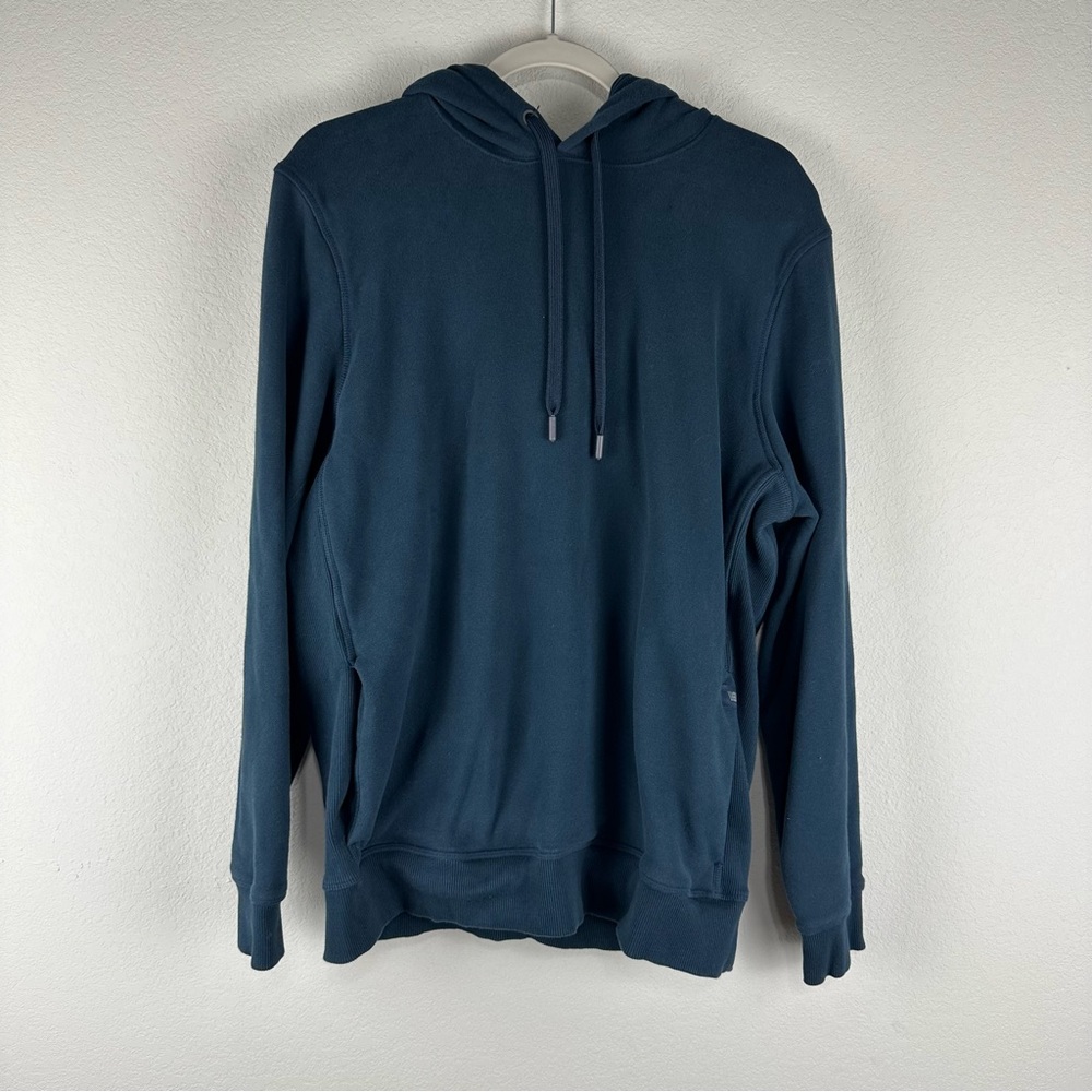 Mack Weldon Total Eclipse Blue Ace Pullover Hooded Sweatshirt Size Large
